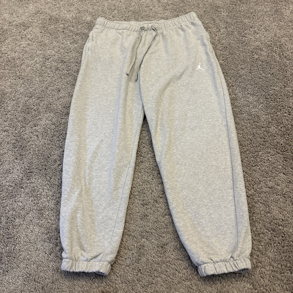 Nike Air Jordan Pants XL Sport Crossover Terry Fleece Joggers FV8608-050 Gray